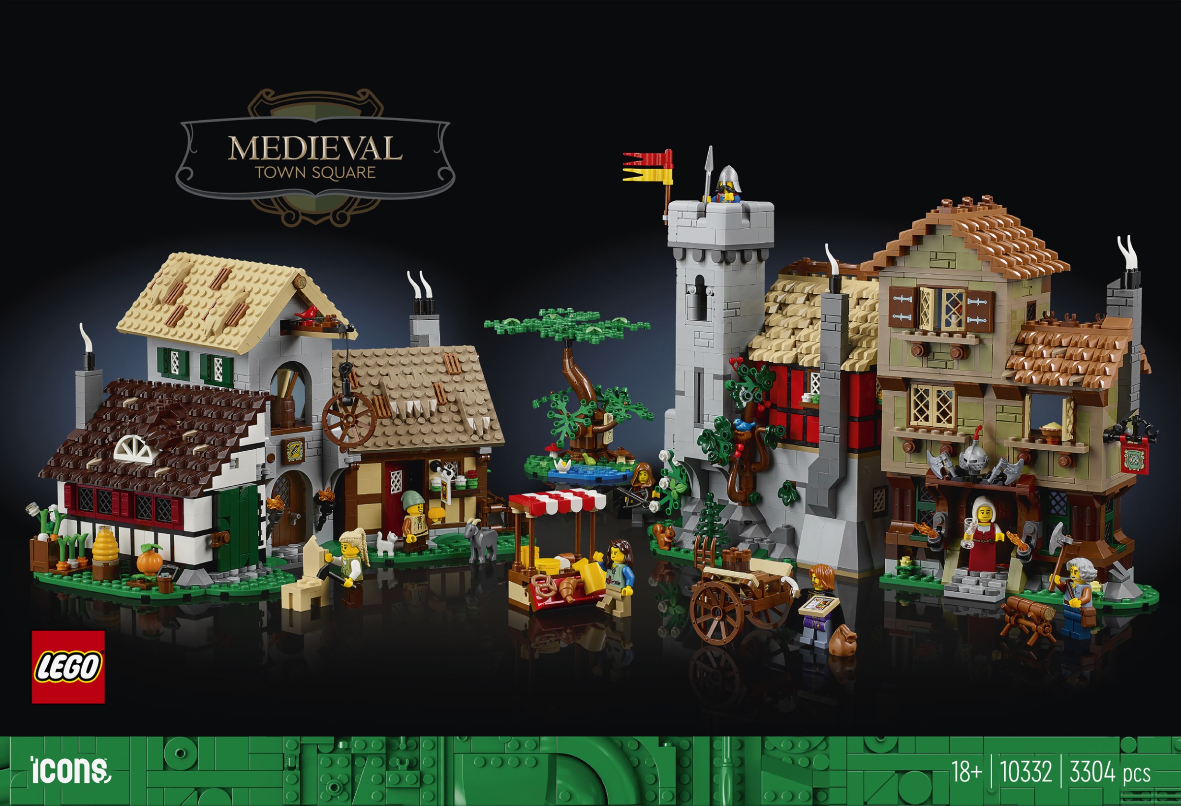 Lego medieval town sale